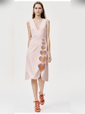 UK Designer Christopher Kane Runway 2016 Light Pink Dress - Size 2 or EU 34